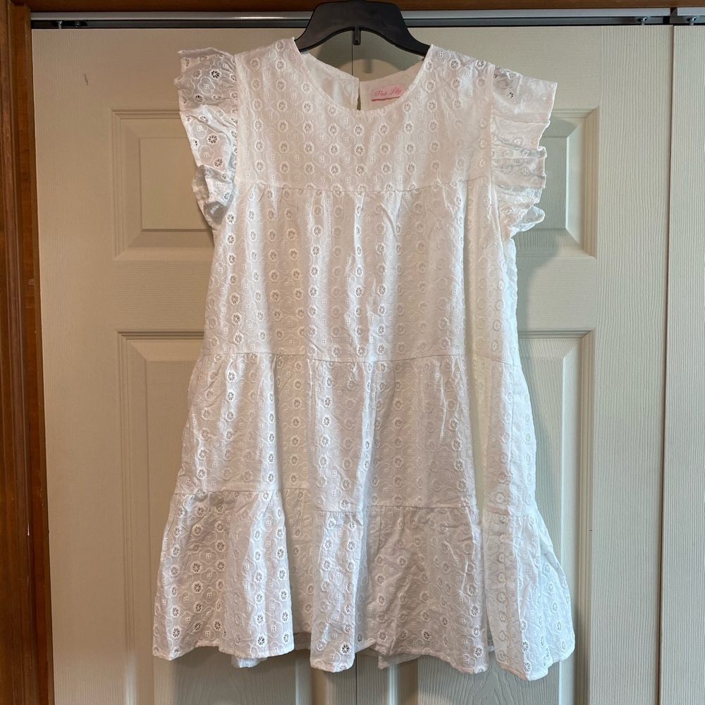 Pink Lily Mindless Dreaming Eyelet Dress